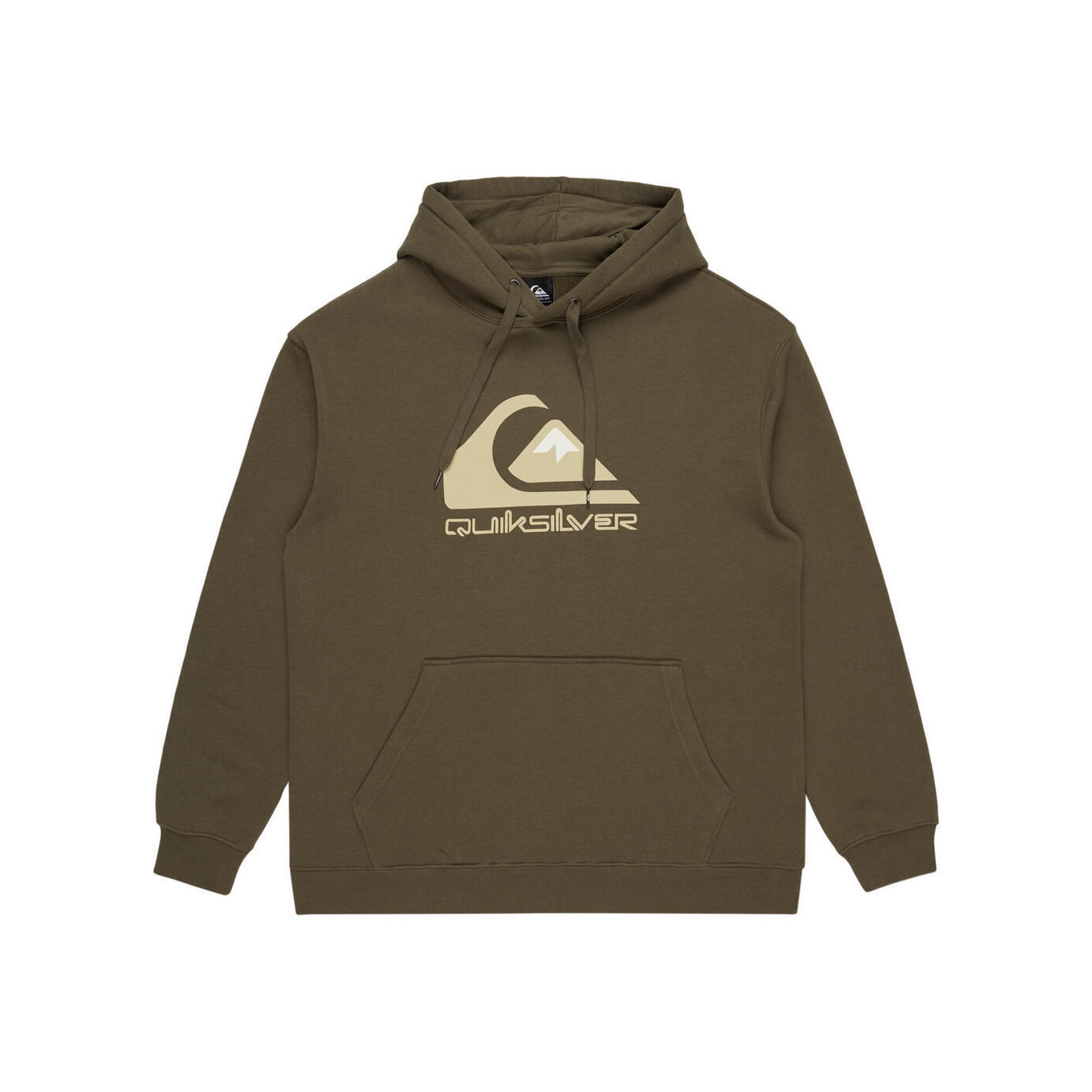 Quiksilver - Sweat À Capuche Big Logo Marron Homme - Polaire - Vert - Decathlon