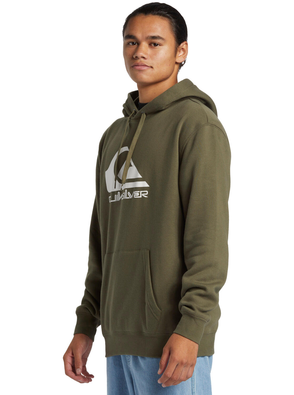 Sweat à capuche BIG LOGO Vert Homme 3/4
