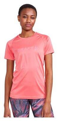 Damestrui met korte mouwen craft core essence pink logo