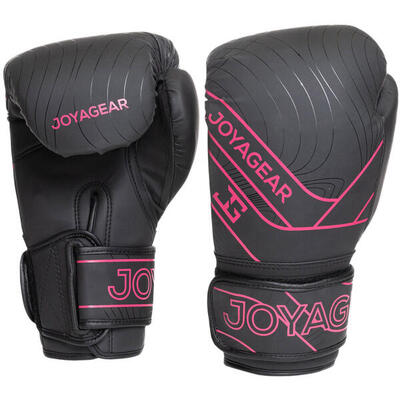 Joya kickbokshandschoenen essential zwart/roze