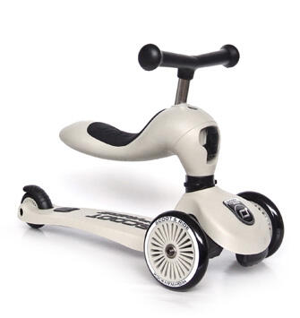 Trottinette 2-en-1 avec siège & 3 roues - Highwaykick 1 Cendré 2/5