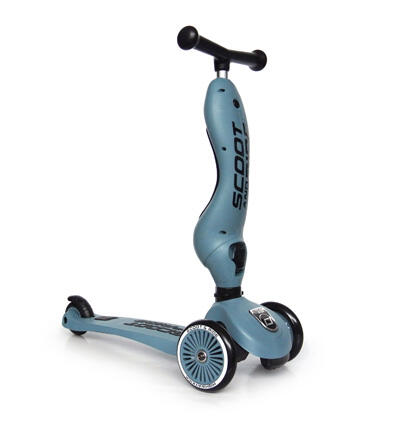 Trottinette 2-en-1 avec siège & 3 roues - Highwaykick 1 Acier 3/5