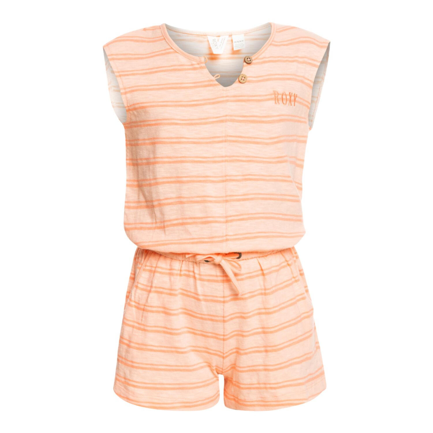 Roxy - Roxy Big Memories Combinaison À Rayures Pour Enfants - Sous Pull - Orange - Decathlon