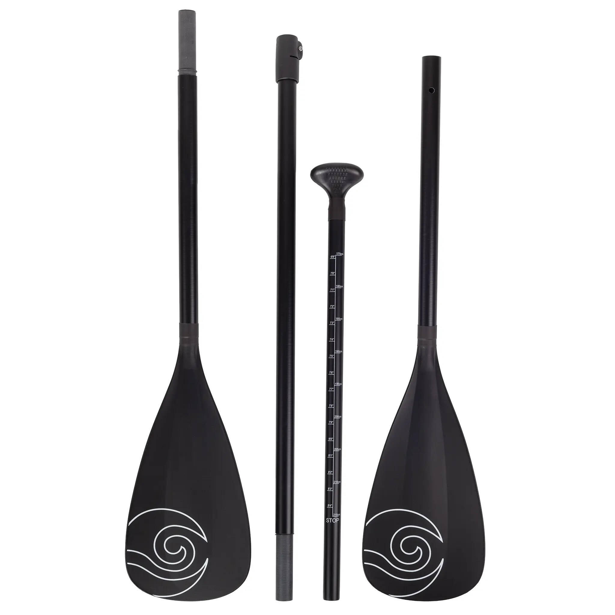 Wiosło 2w1 SUP/Kajak Sun Reflections 4-cz. – Lekkie, Regulowane, Karbon