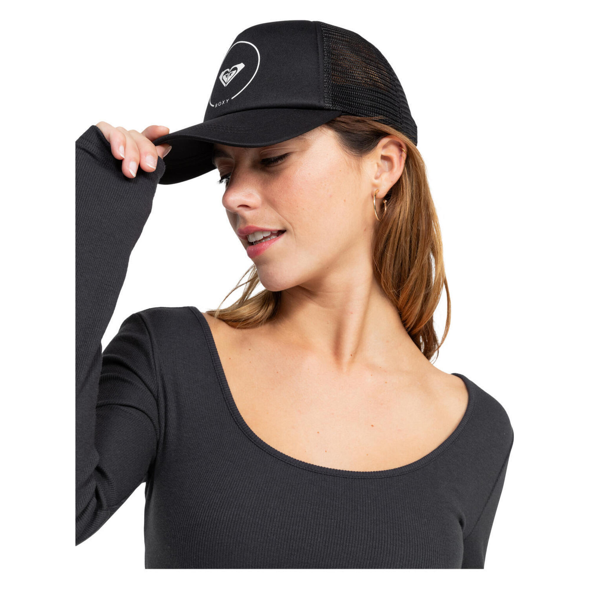 Roxy - Casquette Trucker Truckin Noir Femme - Casquette - Noir - Taille Unique - Decathlon