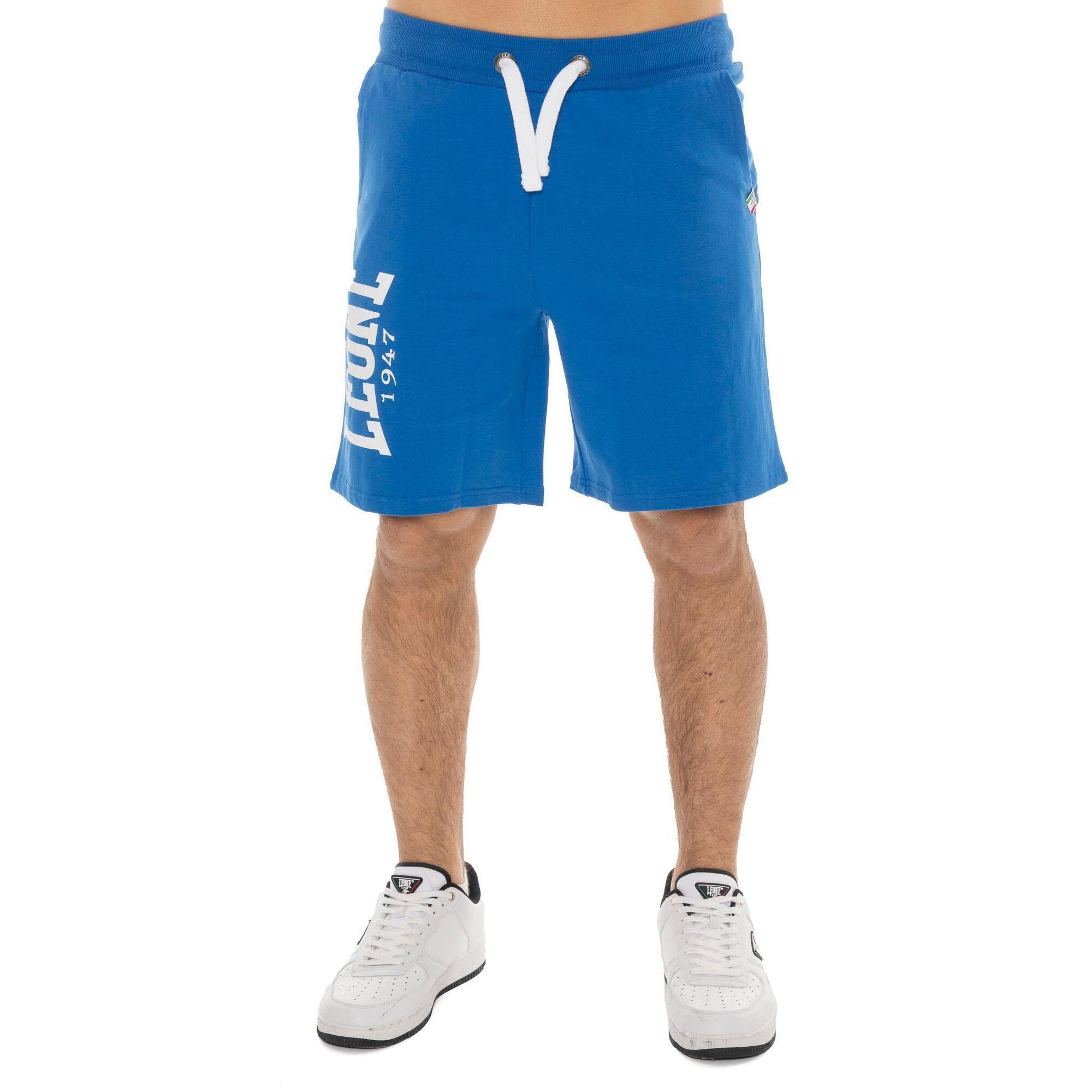 Leone 1947 Apparel - Short Homme Avec Grand Logo Leone Basic - Shorty De Running - Bleu - S - Decathlon
