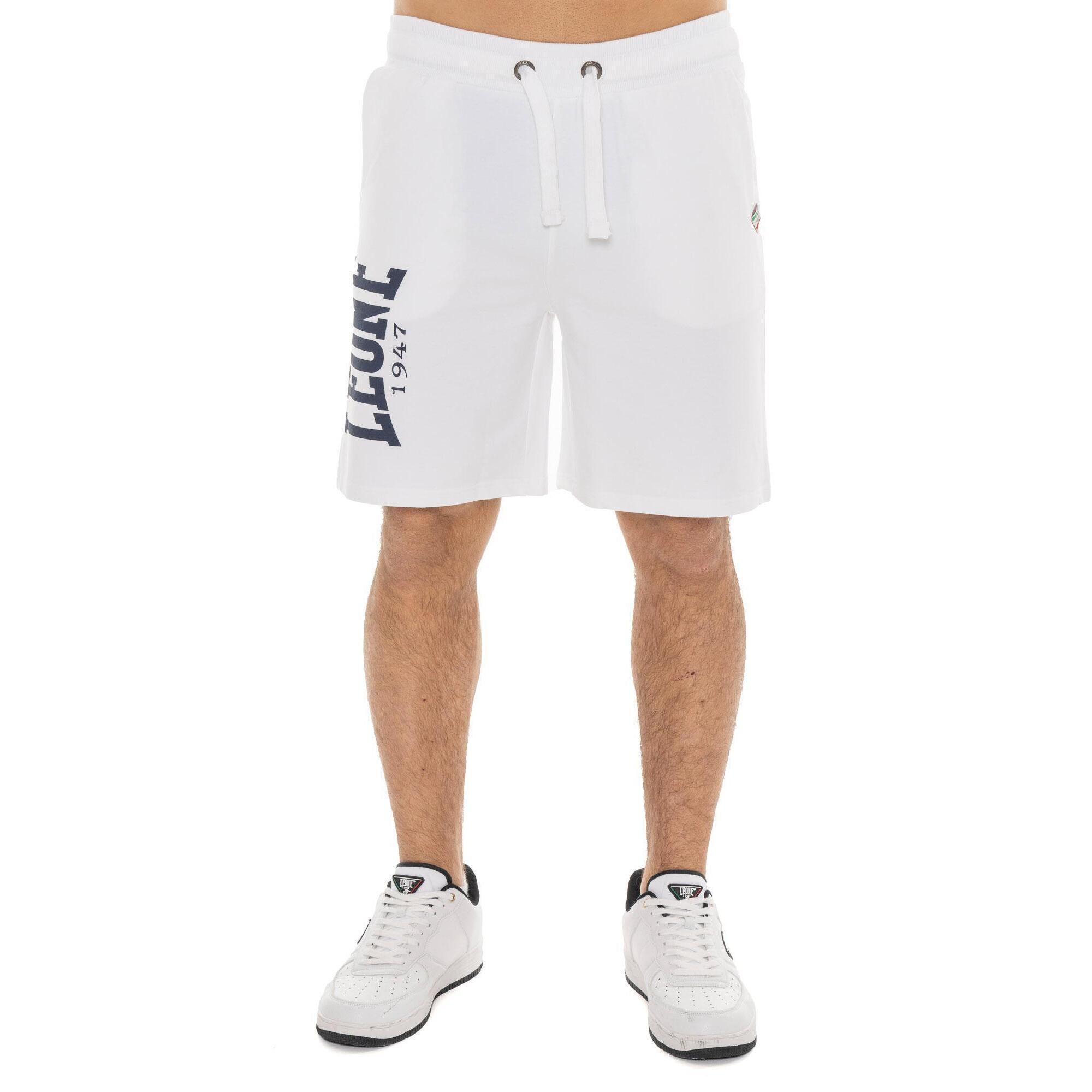 Leone 1947 Apparel - Short Homme Avec Grand Logo Leone Basic - Shorty De Running - Blanc - 42 M/l - Decathlon