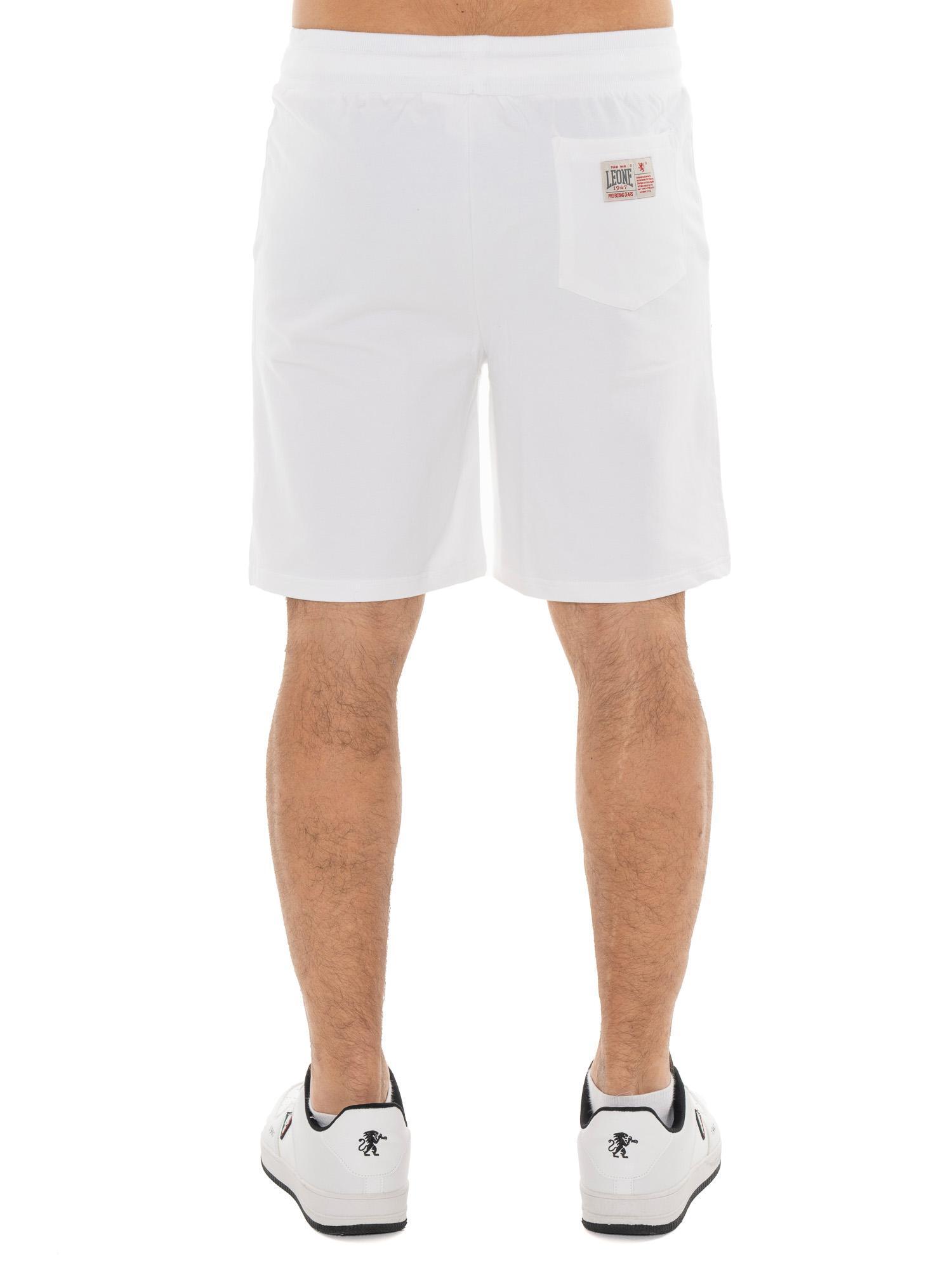 Pantalones cortos básicos para hombre Leone con logo grande 4/7