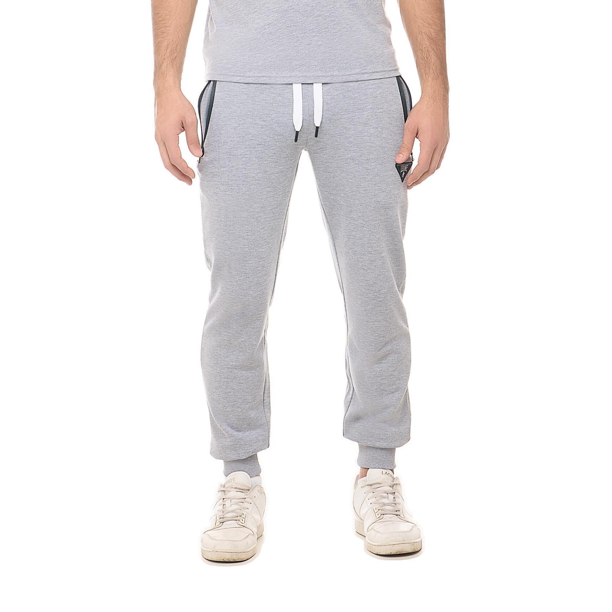 Leone 1947 Apparel - Pantalon De Survêtement Pour Hommes Avec Revers Leone Patch - Pantalons - Gris - Decathlon