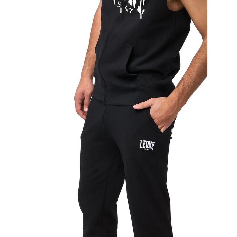 Pantaloni de trening cu manșetă Leone Basic pentru bărbați