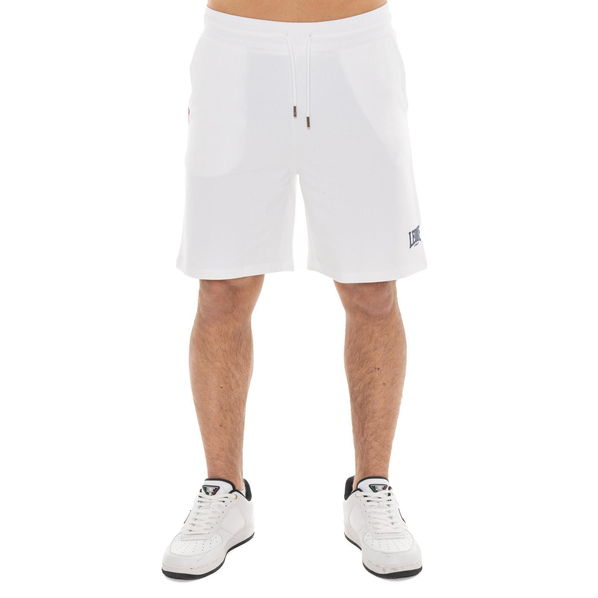 Leone 1947 Apparel - Short Homme En Coton Leone Basic - Shorty De Running - Blanc - 42 M/l - Decathlon