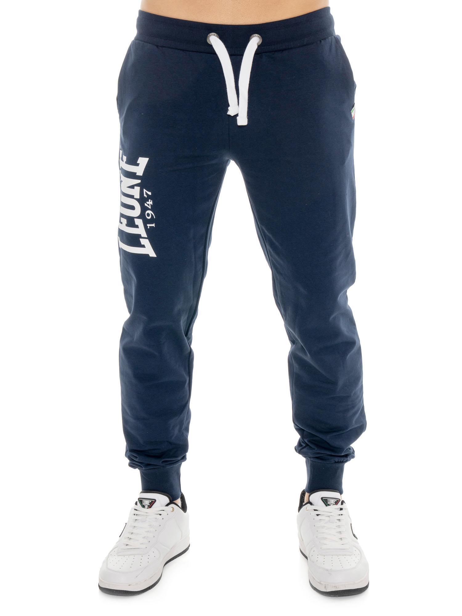 Calça de moletom masculina com grande logotipo leone basic