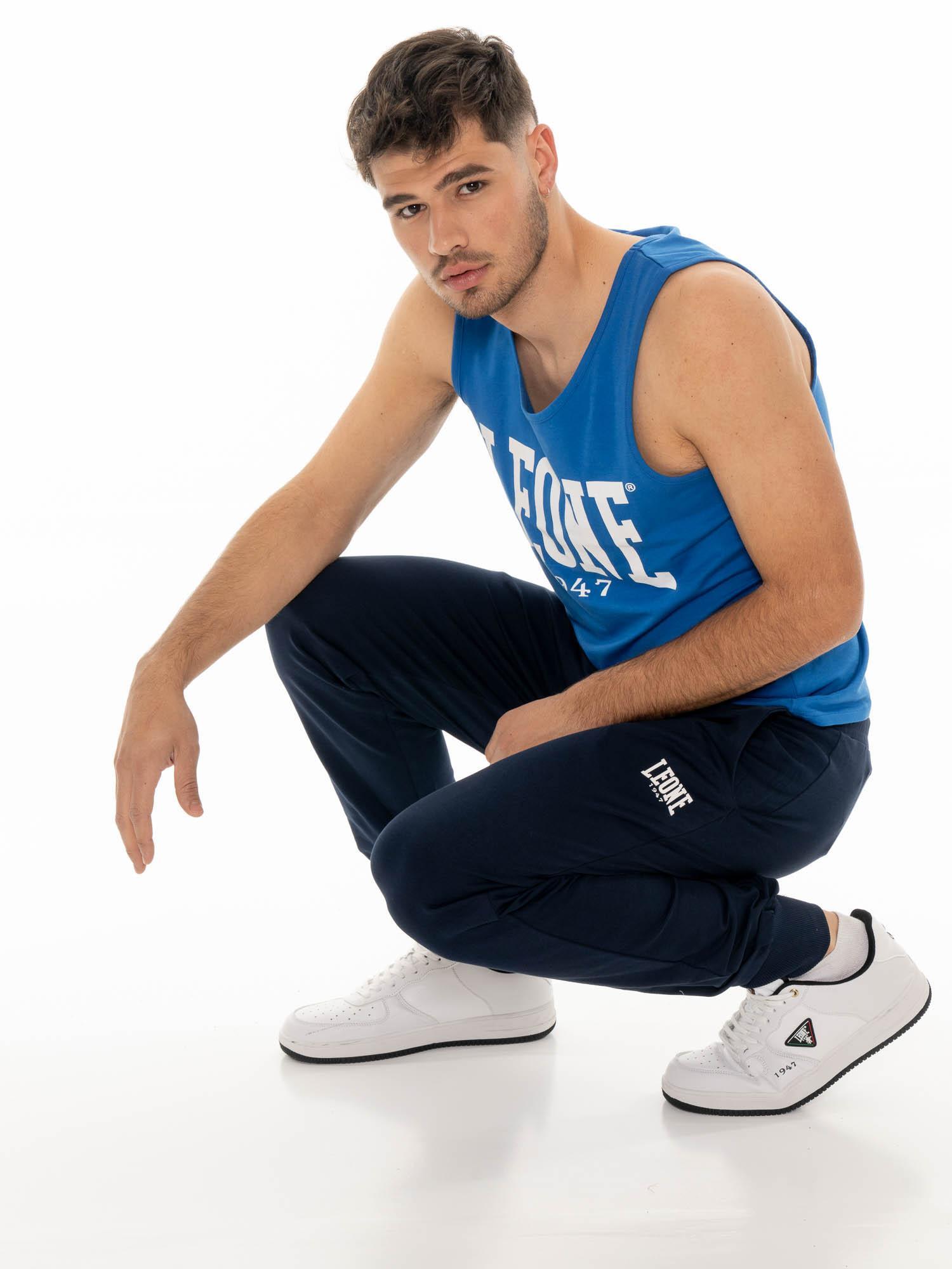 Pantalón deportivo de hombre Leone Basic con puños 5/7