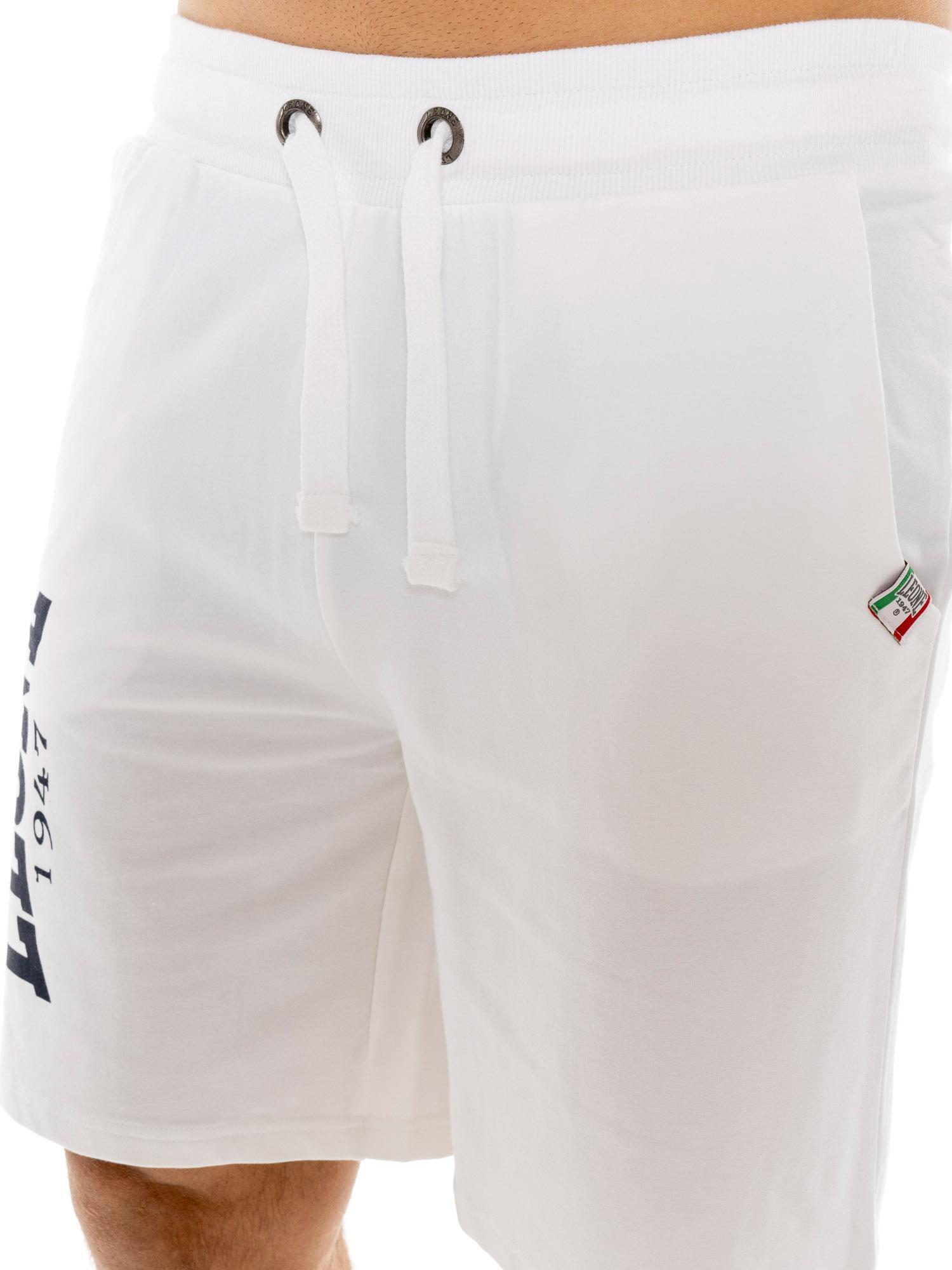 Pantalones cortos básicos para hombre Leone con logo grande 3/7