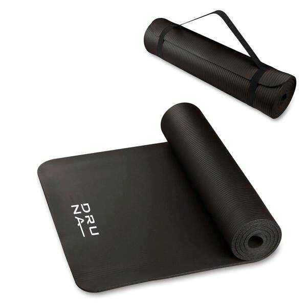 INDIGO SPORTS Esterilla de Yoga y Fitness NBR INDIGO 183 * 61 * 1,5 cm Negro