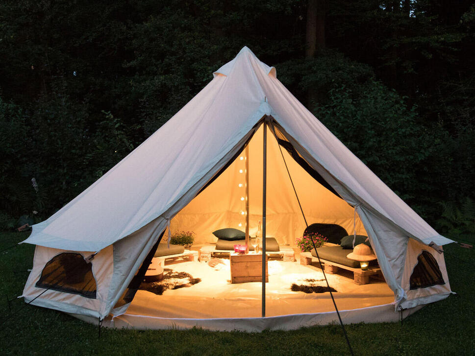 Namiot kempingowy Tipi Jatuni 400 Protect 100% bawełna, 8-osobowy, 1 sypialnia