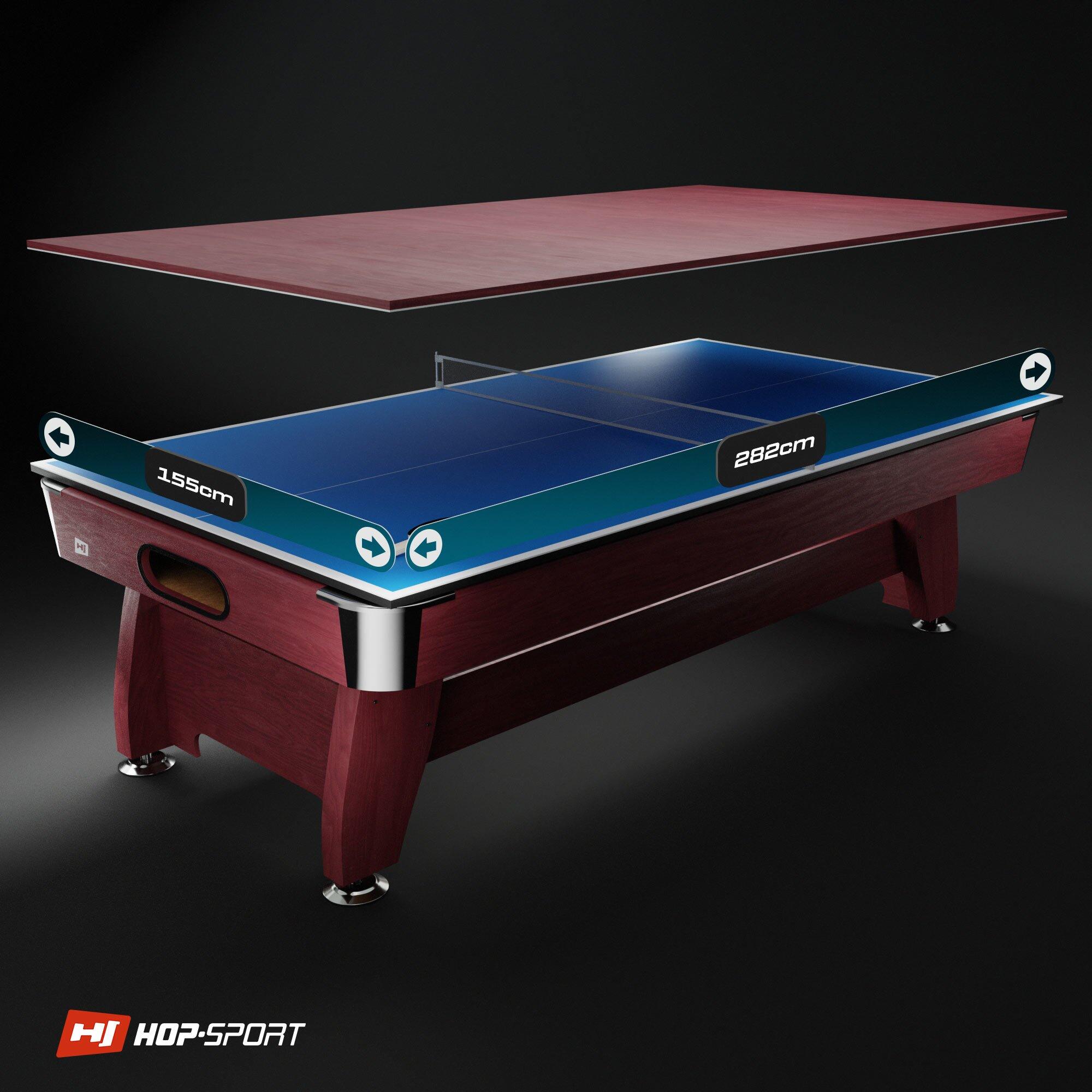 Stół bilardowy spływowy Vip Extra 9FT z nakładką ping-pong blat