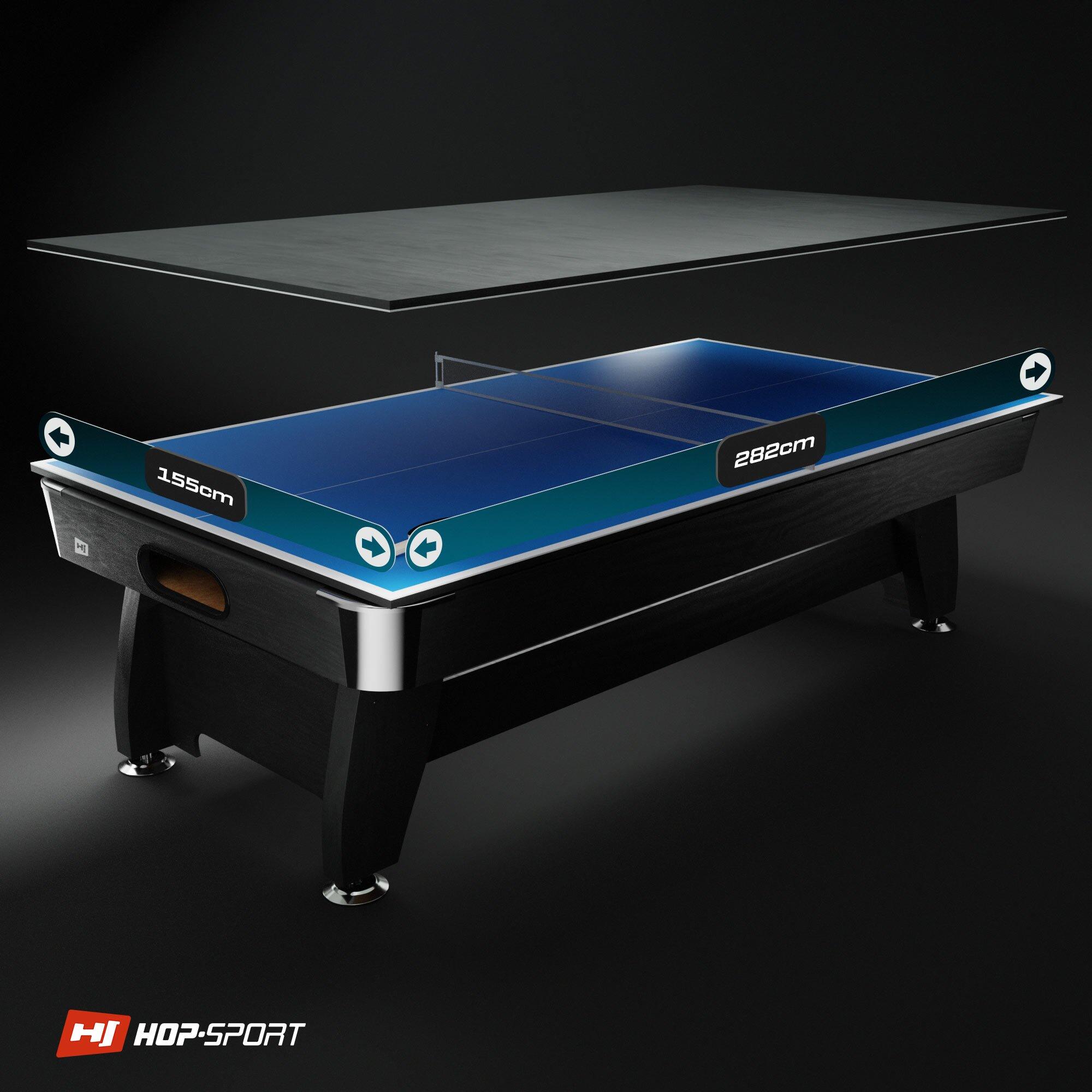 Stół bilardowy spływowy Vip Extra 9FT z nakładką ping-pong blat 2/7