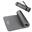 Tapete de Yoga e Fitness NBR INDIGO 183*61*1,5 cm Cinza