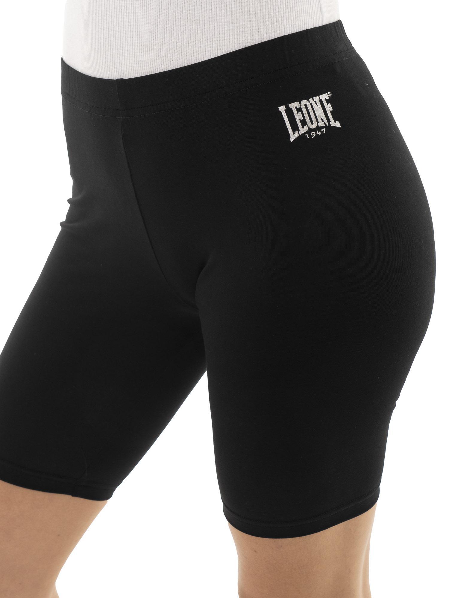 Pantaloncini leggings ciclista in cotone elasticizzato Leone Basic 3/7