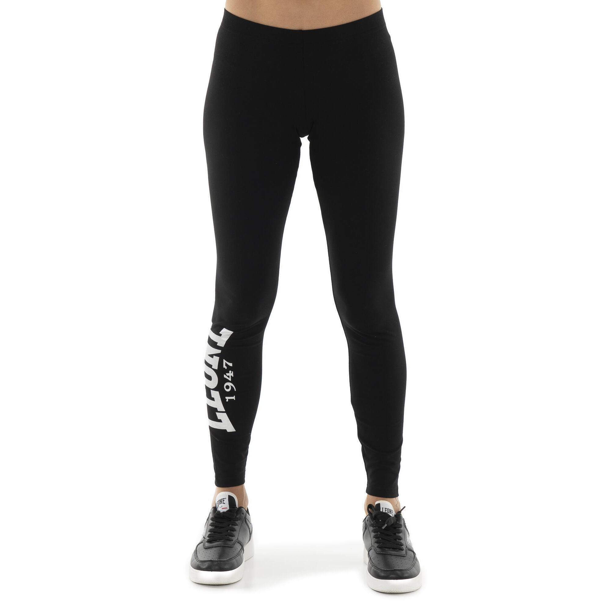 Leone 1947 Apparel - Legging Femme Leone Basic En Coton Stretch - Legging - Noir - Decathlon