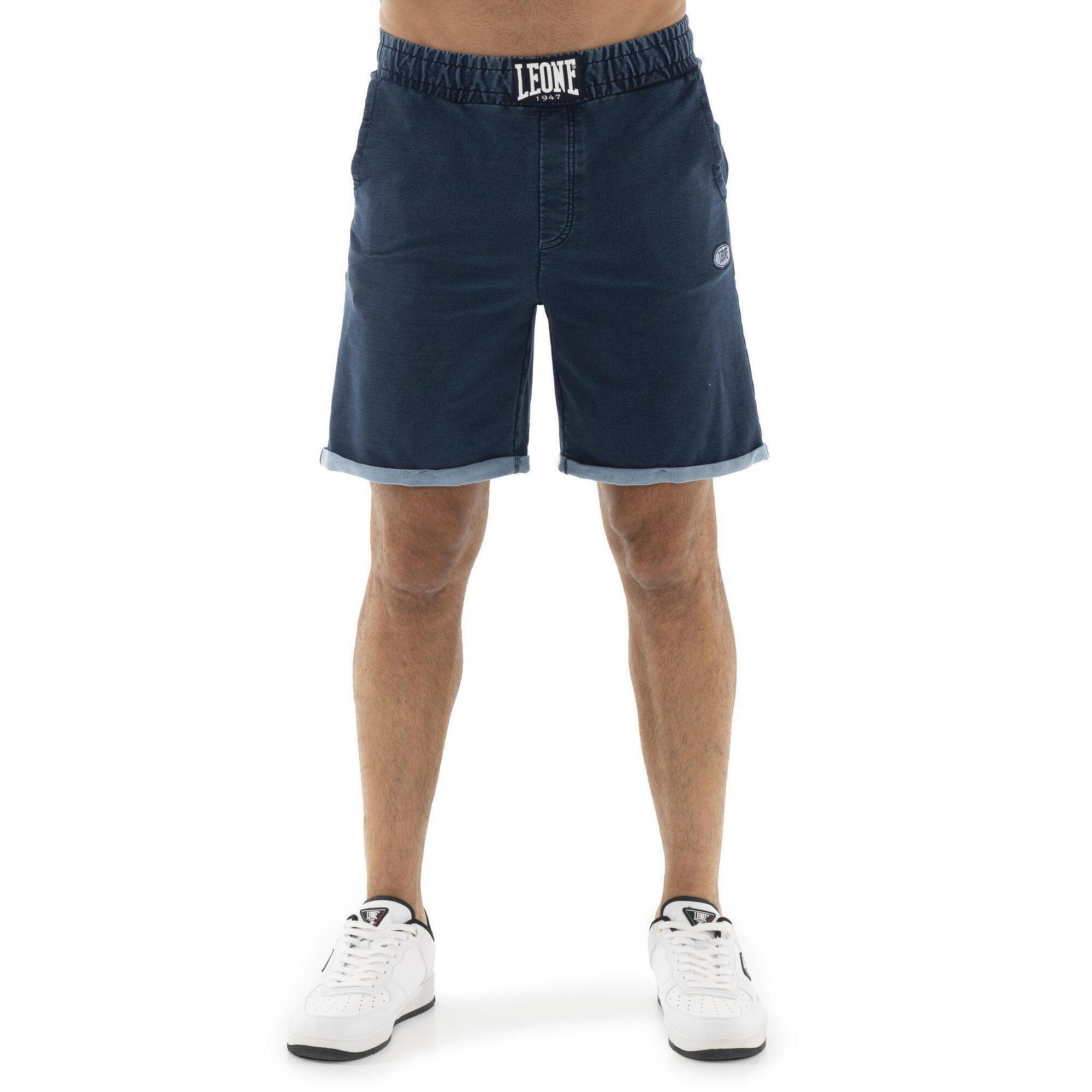 Leone 1947 Apparel - Short Homme Leone Denim - Shorty De Running - Bleu|gris - Decathlon