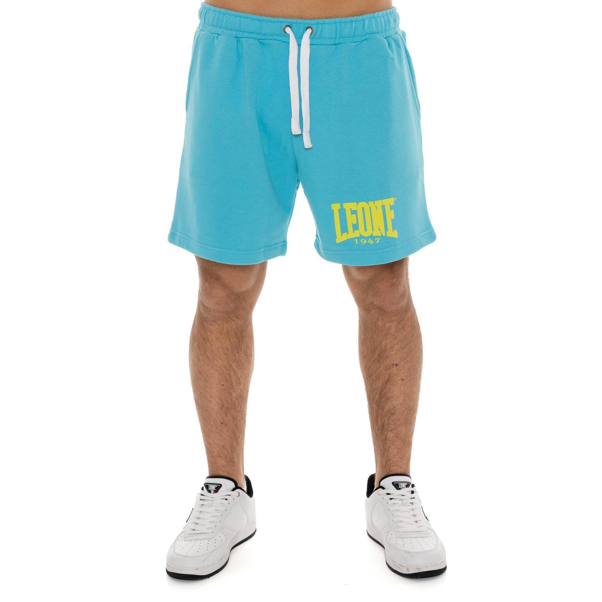 Leone 1947 Apparel - Short Homme Leone Summer Vibes En Coton Non Brossé - Shorty De Running - Bleu - Decathlon
