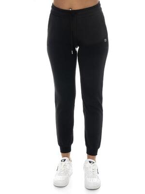 Pantaloni da donna in cotone non felpato con polsini Leone Basic