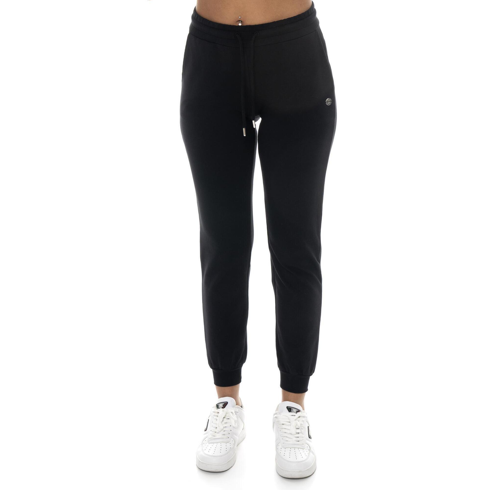 Leone 1947 Apparel - Pantalon Femme En Coton Non Polaire Avec Revers Leone Basic - Pantalons - Noir - Decathlon