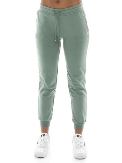 Pantaloni da donna in cotone non felpato con polsini Leone Basic