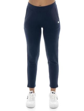 Pantalon droit femme Leone Basic en coton non polaire