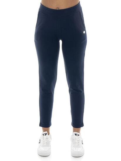 Pantaloni da donna in cotone non felpato dritti Leone Basic