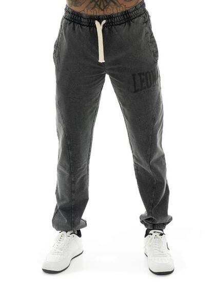 Pantalone da uomo non garzato in tessuto lavato Leone Old Wash