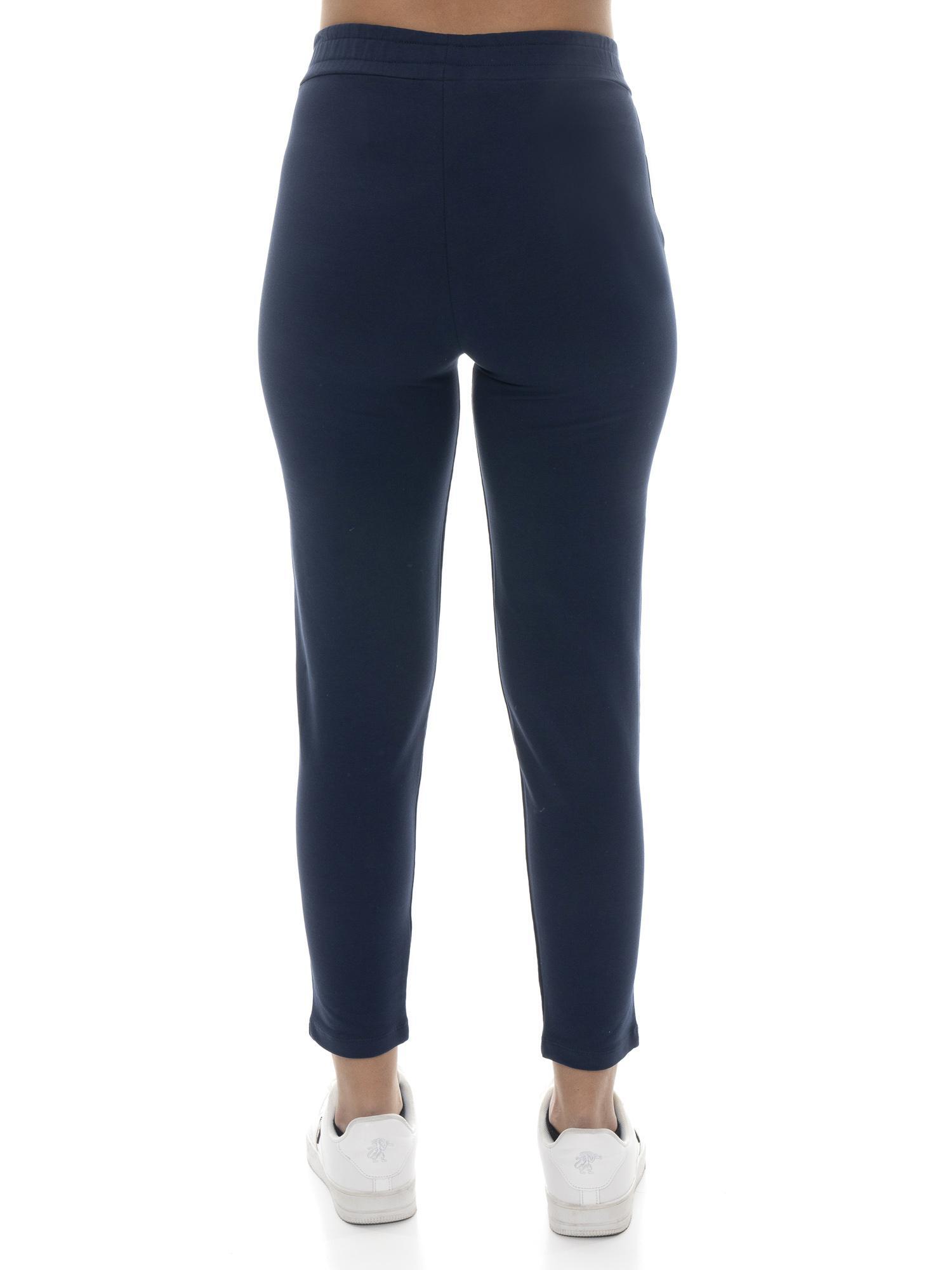 Leone Basic rechte non-fleece katoenen damesbroek 4/7