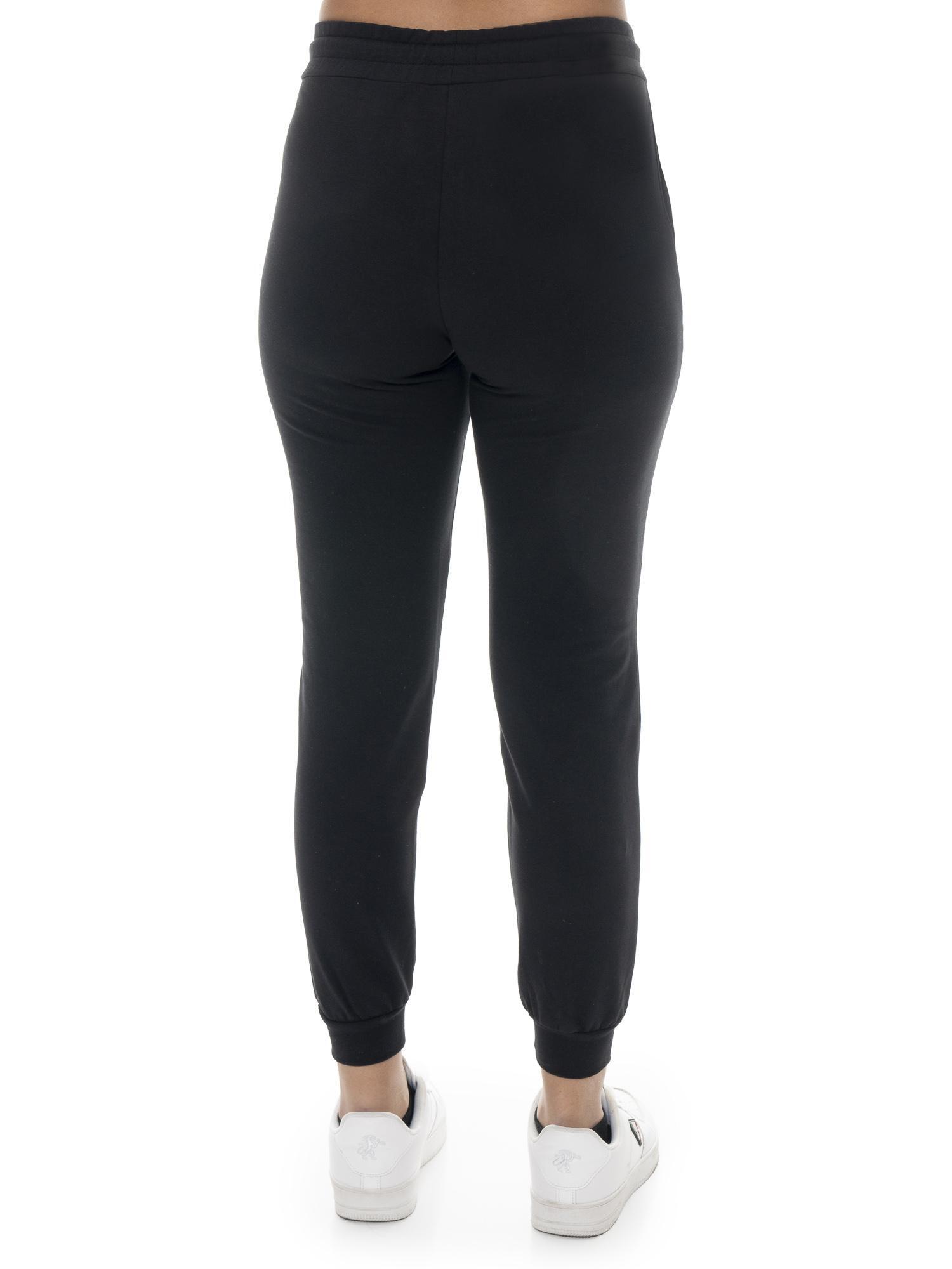 Dames non-fleece katoenen broek met Leone Basic manchetten 4/5