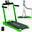 Bandă de alergare Thunder RACE GREEN 105x40,5cm 14km/h FitShow pliabilă puls