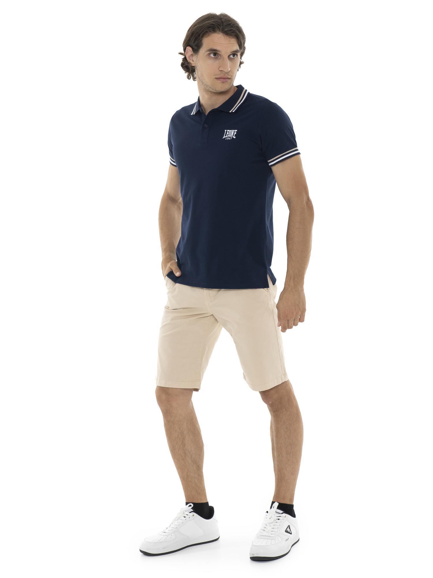 Bermudas chinas de hombre Leone Easy en sarga elástica 2/5