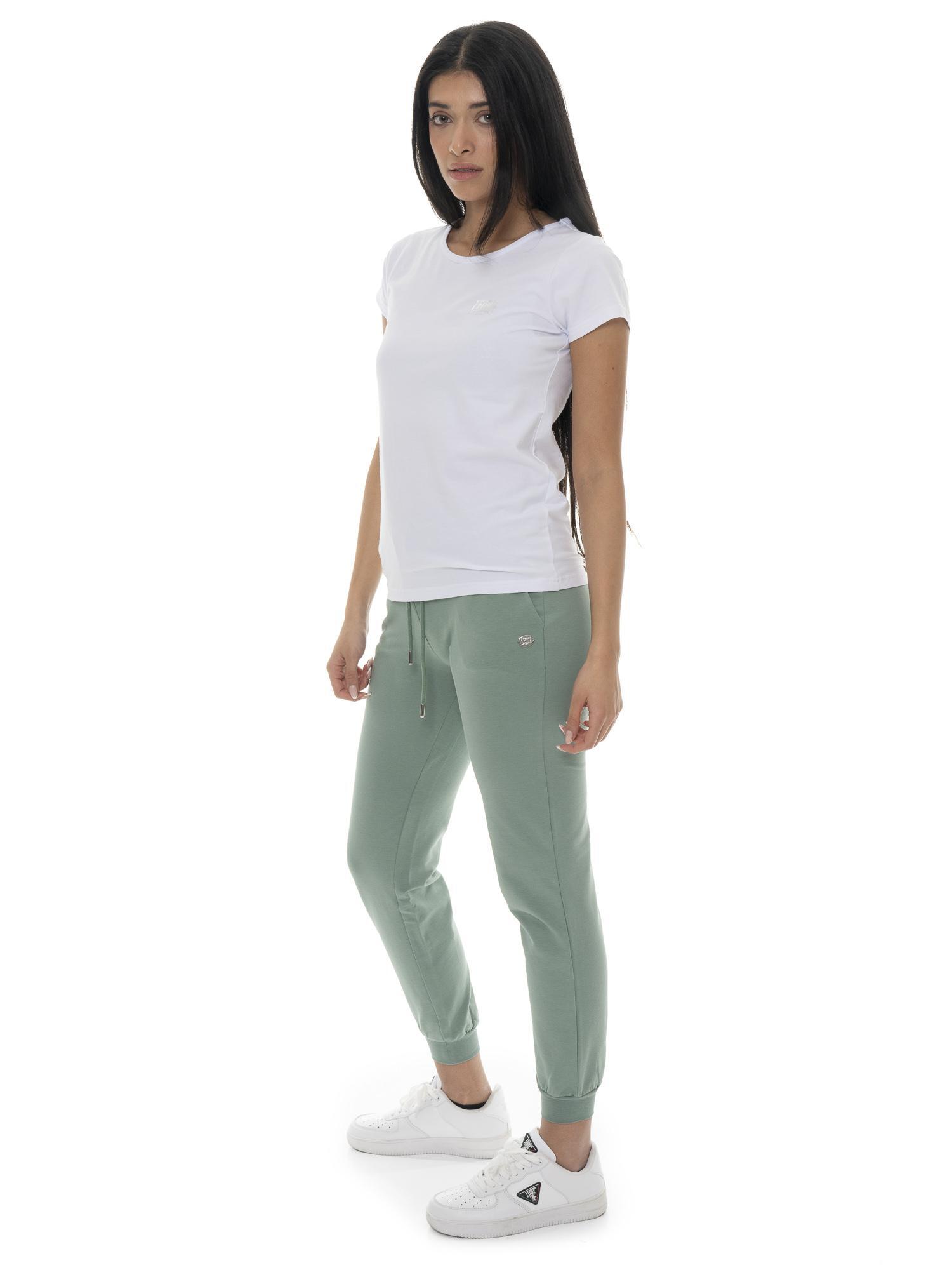 Dames non-fleece katoenen broek met Leone Basic manchetten 2/7