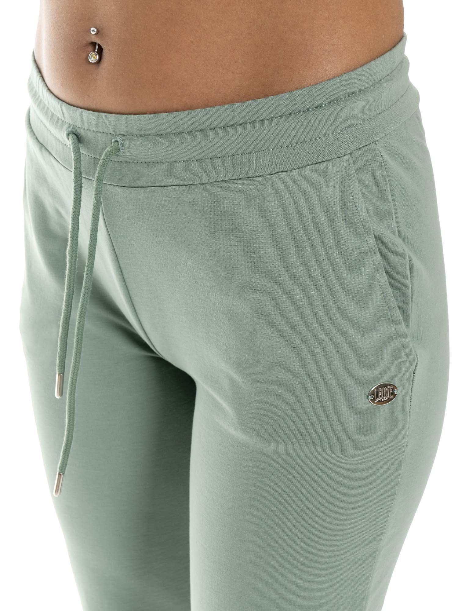 Dames non-fleece katoenen broek met Leone Basic manchetten 3/7