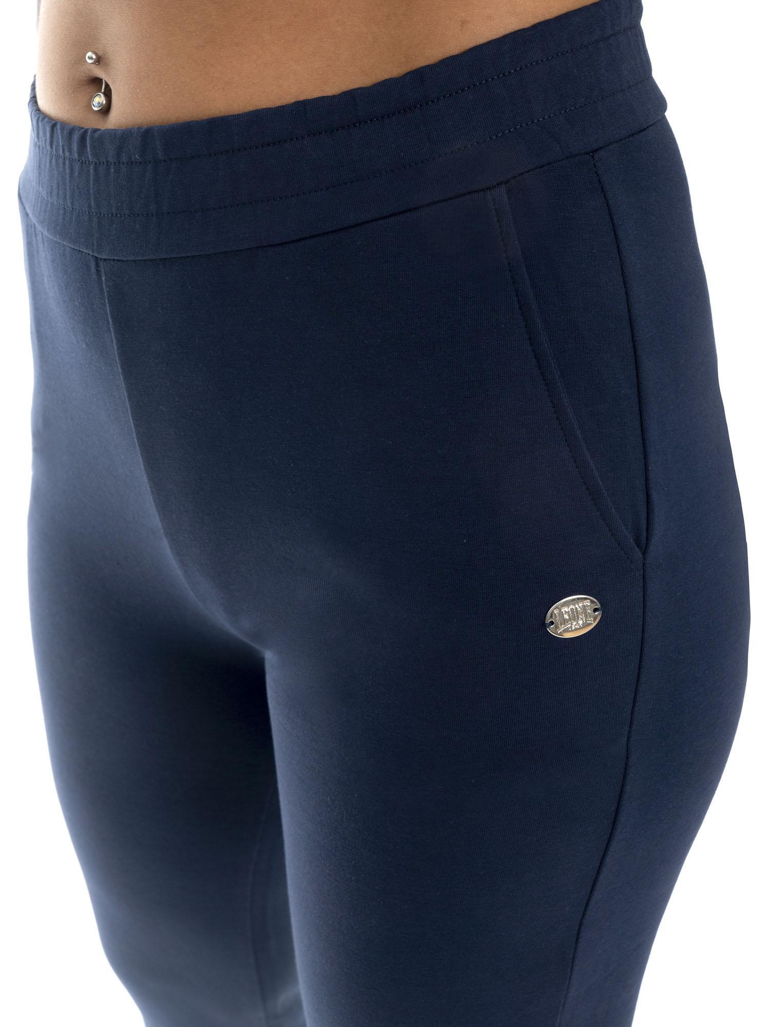 Leone Basic rechte non-fleece katoenen damesbroek 3/7