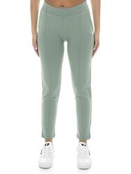 Pantalon femme en coton non polaire avec pli Leone Basic
