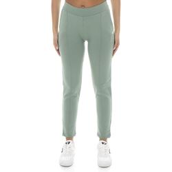 Pantalon femme en coton non polaire avec pli Leone Basic
