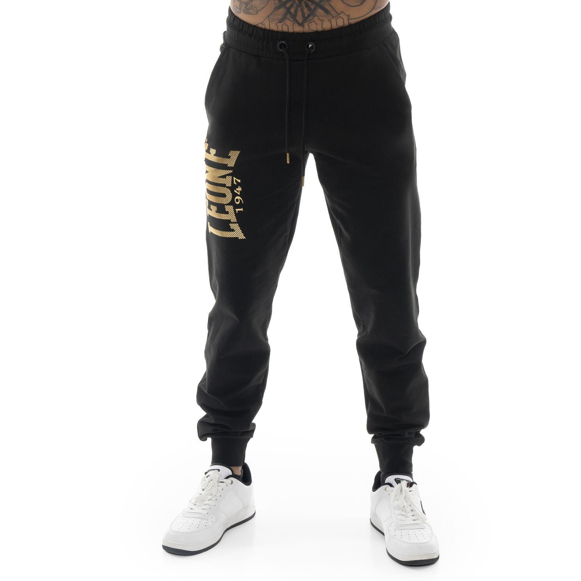 Leone 1947 Apparel - Pantalon Homme Leone Stripe Gold En Coton Non Brossé - Pantalons - Noir - Decathlon