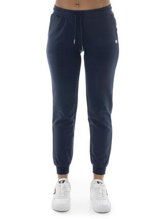 Pantalon femme en coton non polaire avec revers Leone Basic