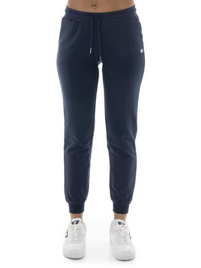 Pantaloni da donna in cotone non felpato con polsini Leone Basic