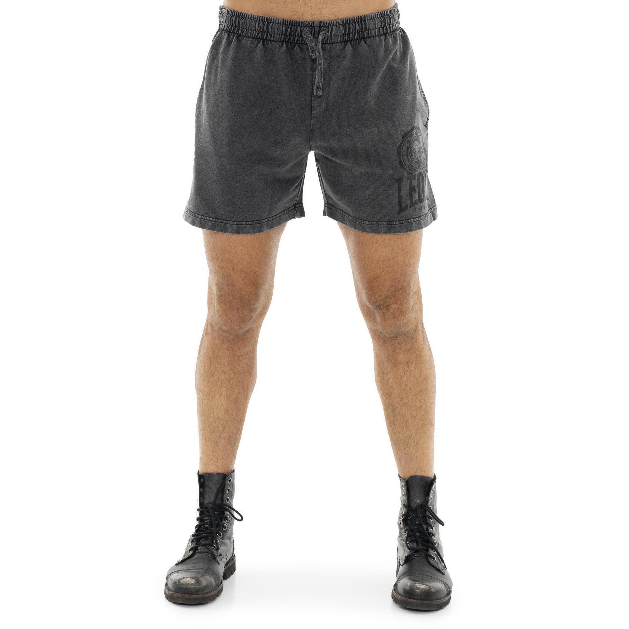 Leone 1947 Apparel - Short Homme Non Brossé En Tissu Leone Old Wash - Shorty De Running - Noir - Decathlon