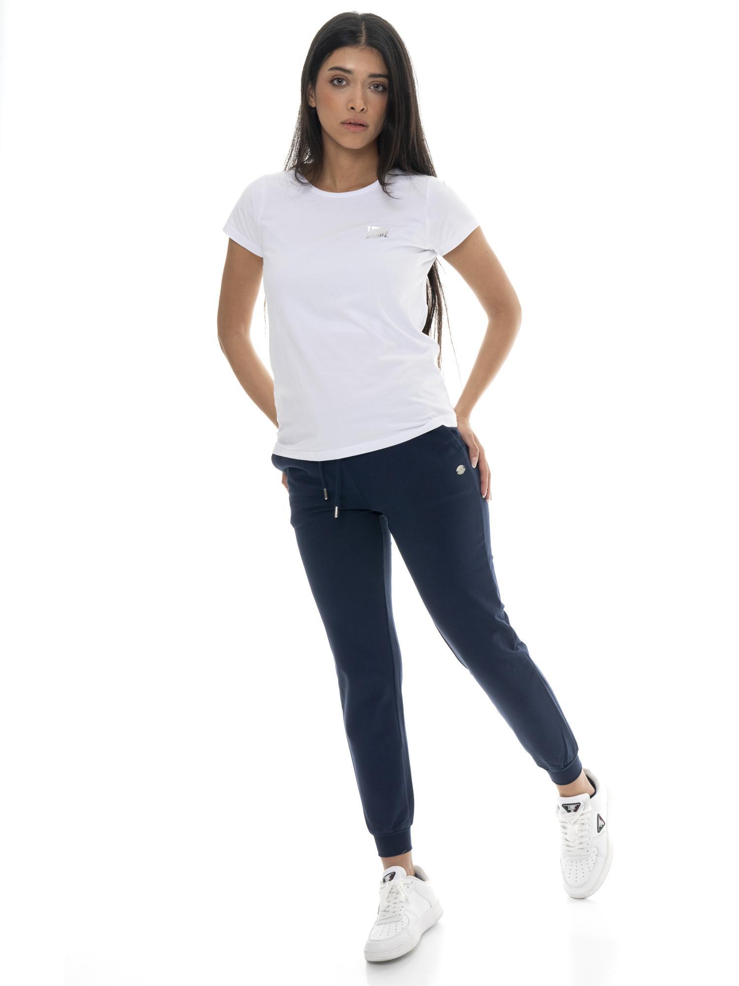 Pantaloni da donna in cotone non felpato con polsini Leone Basic 5/5