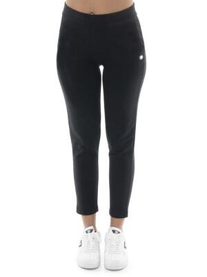 Pantaloni da donna in cotone non felpato dritti Leone Basic
