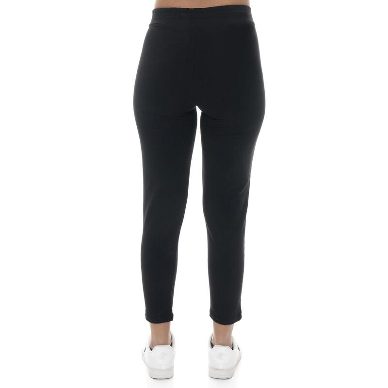 Pantaloni Leone Basic din bumbac, croială dreaptă, pentru femei