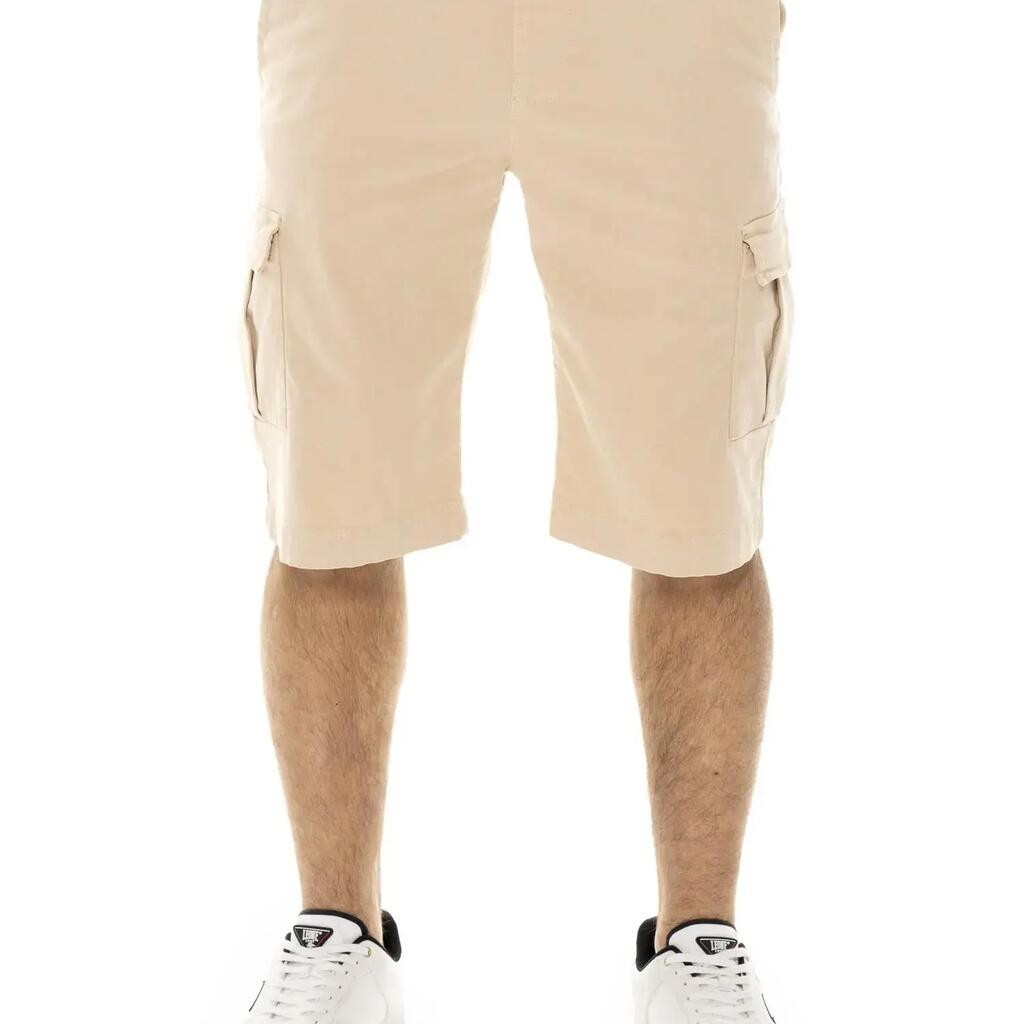 Leone Easy Men's Stretch Twill Cargo Bermuda Shorts